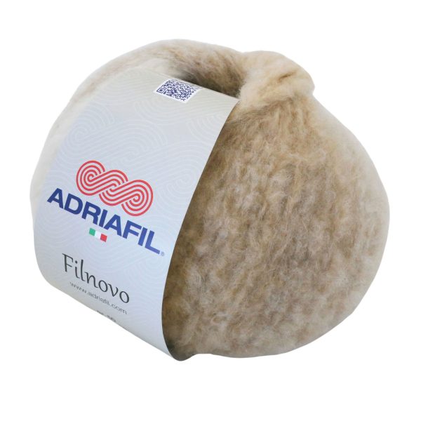 Adriafil Filnovo yarn col. 20 beige – lightweight merino & mohair yarn