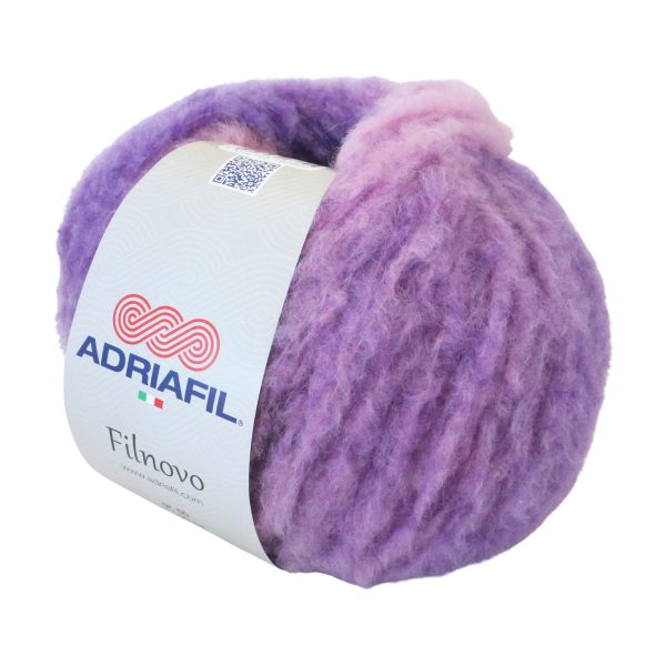 Adriafil Filnovo yarn col. 21 lilac-purple – lightweight merino & mohair yarn