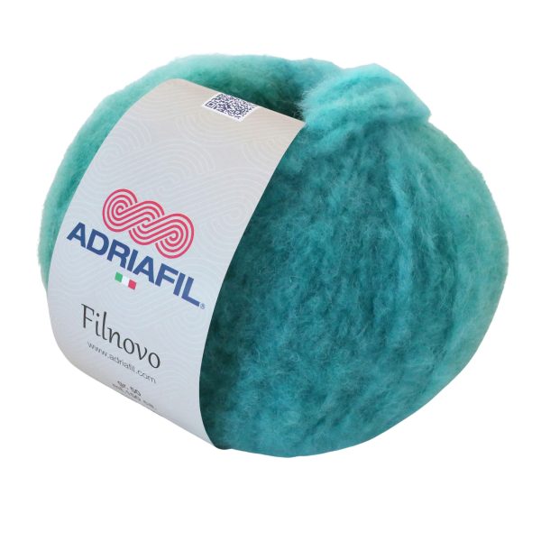 Adriafil Filnovo yarn col. 22 turquoise – lightweight merino & mohair yarn