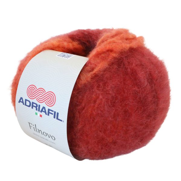 Adriafil Filnovo yarn col. 24 orange – lightweight merino & mohair yarn