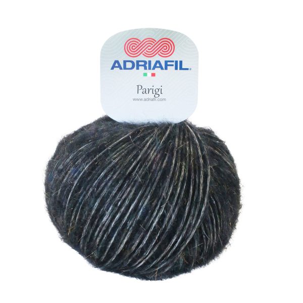 Parigi yarn col.89 Black – Adriafil cotton, alpaca and merino blend | Parigi pređa 89 Crna – pamuk, alpaka i merino
